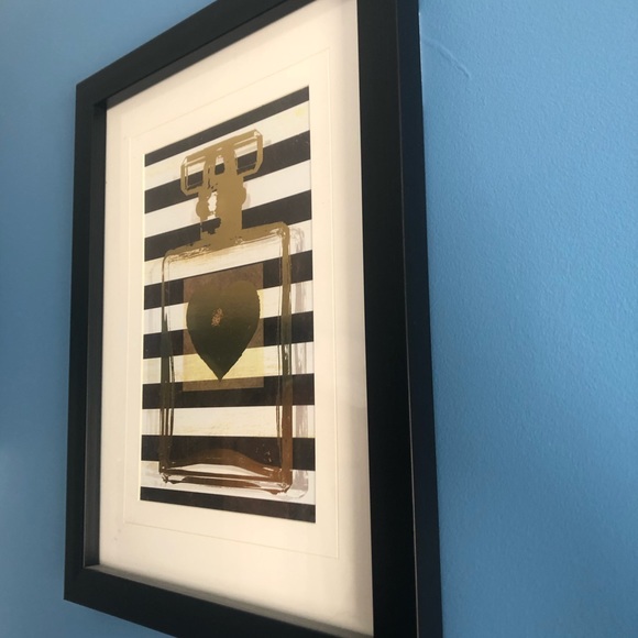 Stripped perfume bottle portrait print - Picture 2 of 3